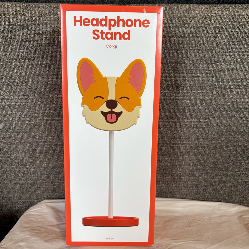 Corgi Dog Headphone Stand Universal Fit New In Box